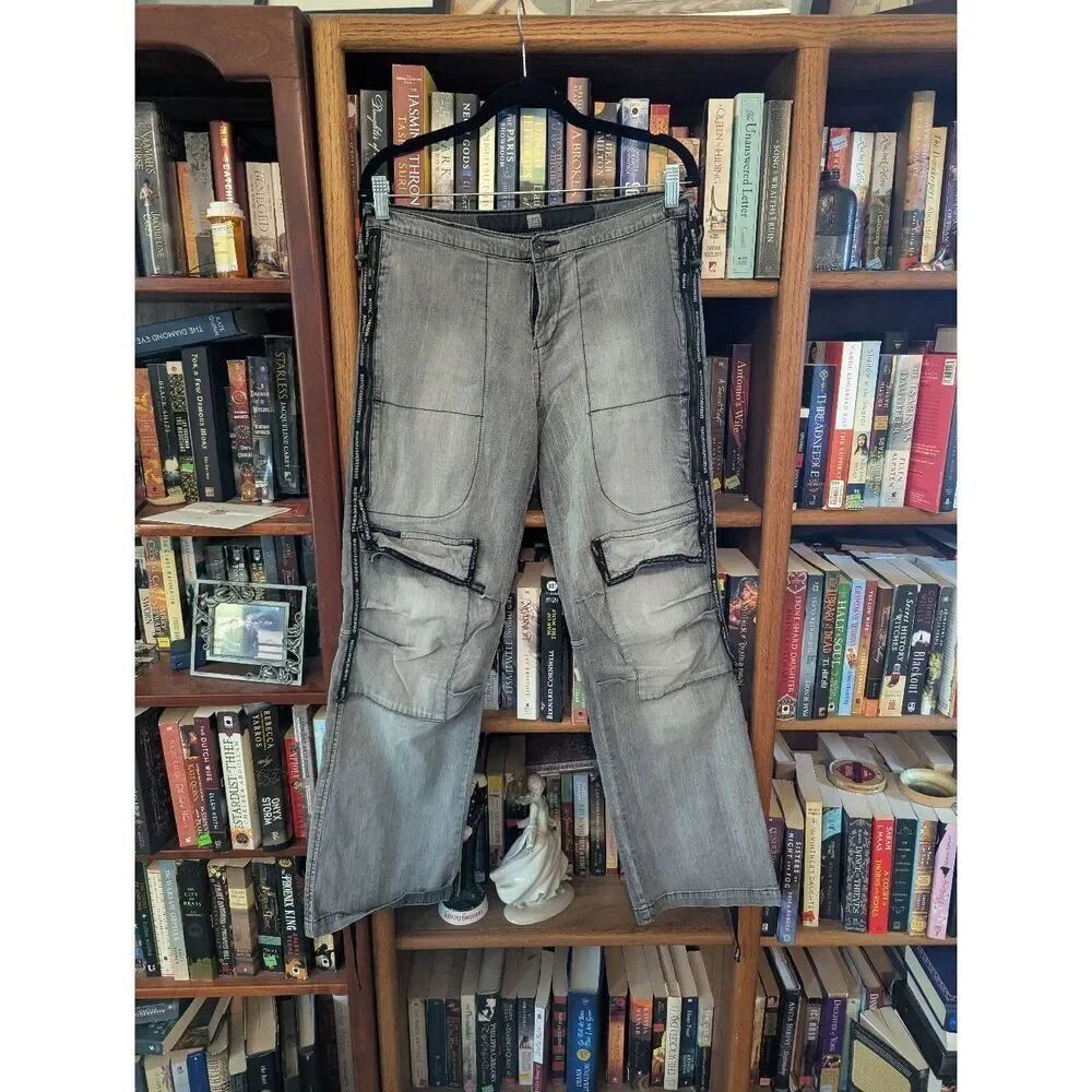 Vtg Marithe Francois Girbaud Jeans Size 30 Shuttle Tape Y2K Baggy Gray Cargo